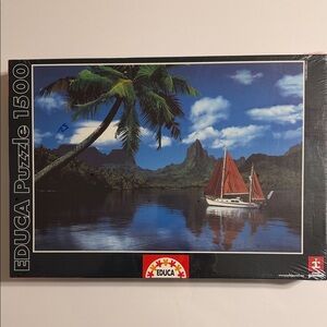 Educa 1500 Piece Tropical Puzzle. Tahiti 85X60cm